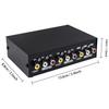 Duttek AV RCA Schalterbox AV Schalter AV Selektor Schalter Composite Video Audio Selektor Box AV Schalterbox Komponenten für DVD STB Spielkonsole Umschalter,