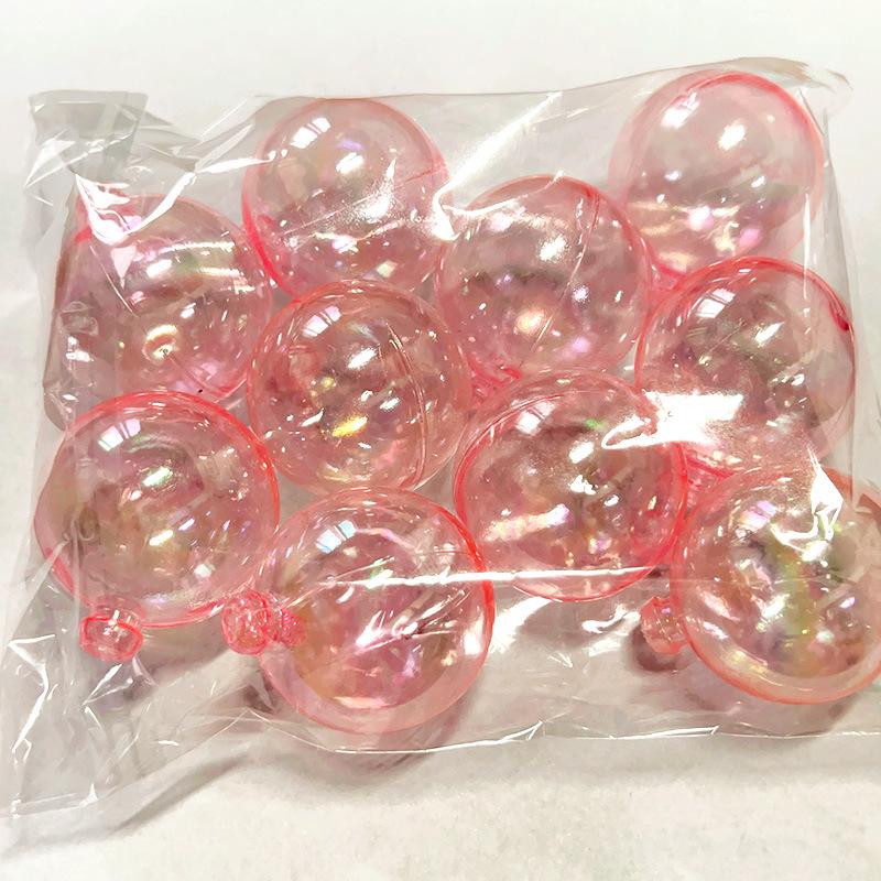 Gold, Silver, and Iridescent Ball Cake Toppers - Baking, Birthday, Dessert Decoration Set