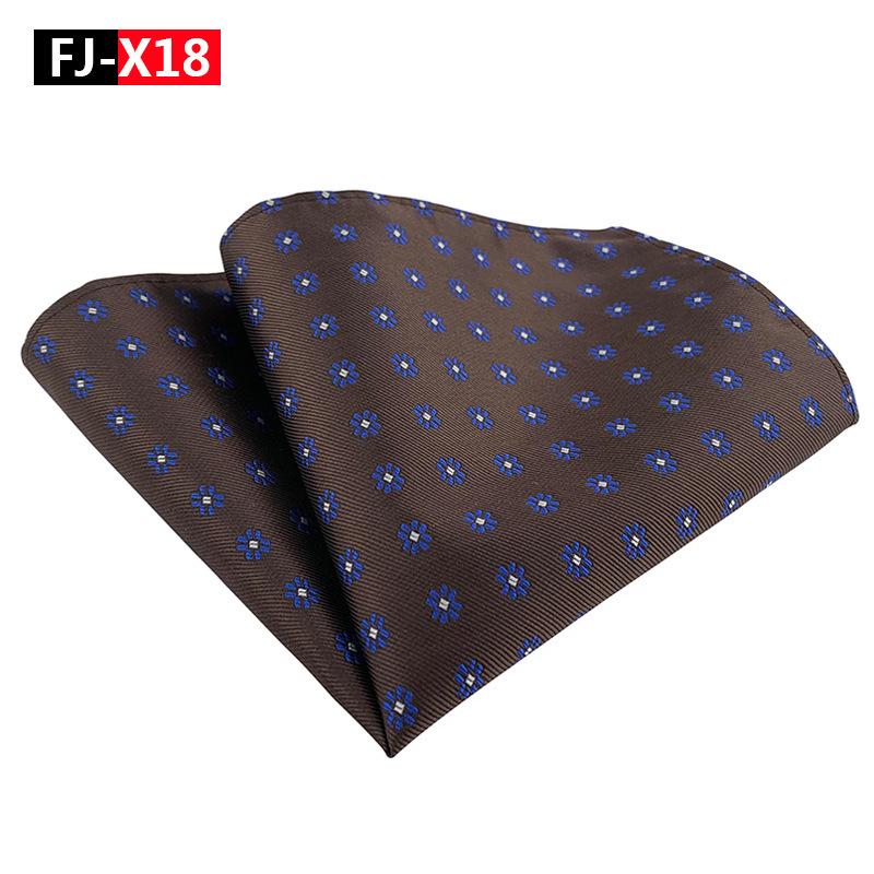 2025 Men's Versatile Floral Solid Color Polyester Pocket Square