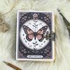 Blank Spell Book of Shadows Luna Moth Journal Witchcraft Supplies Moth Decor and Morpho Butterfly Print Luna Moth Journal Gift for Him, Her