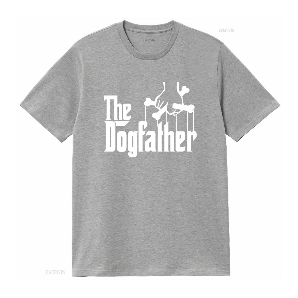 Funny Family The Dog Father Joke Mens T Shirt Unique Puppet Themed Design for Lovers Vintage Washed Versatile Slightly