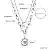 Cross-Border INS Women's Stainless Steel Sweater Chain Necklace Bamboo Chain European American Niche Design Fashionable Light