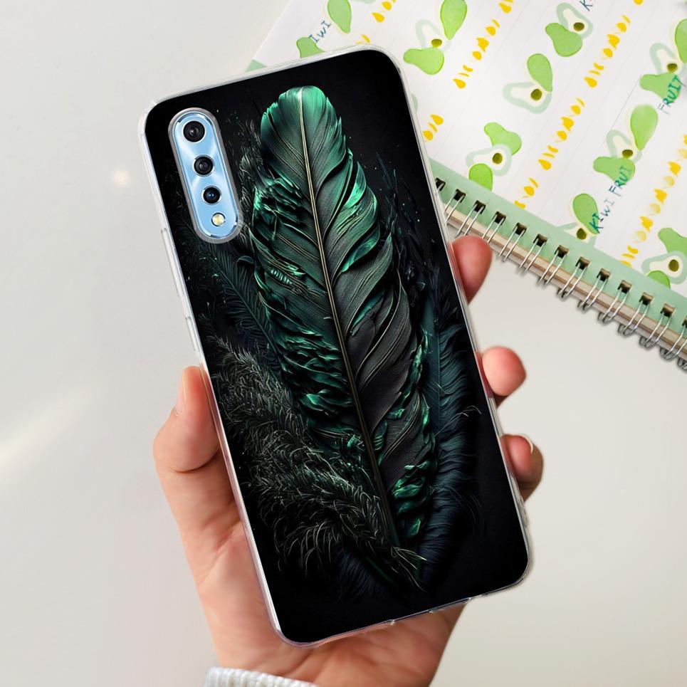 For Vivo 1907 Vivo Y7s Y17s Case Back Cover Cartoon Cool Style Animals Girly Flower Fashion Soft TPU Silicone Bumper VivoY17s
