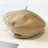 Autumn and winter woolen beret men's and women's fashion British style painter's hat retro versatile face small bud hat
