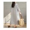Cotton and Linen Breathable Soft Loose Dress for Commuting Versatile Women