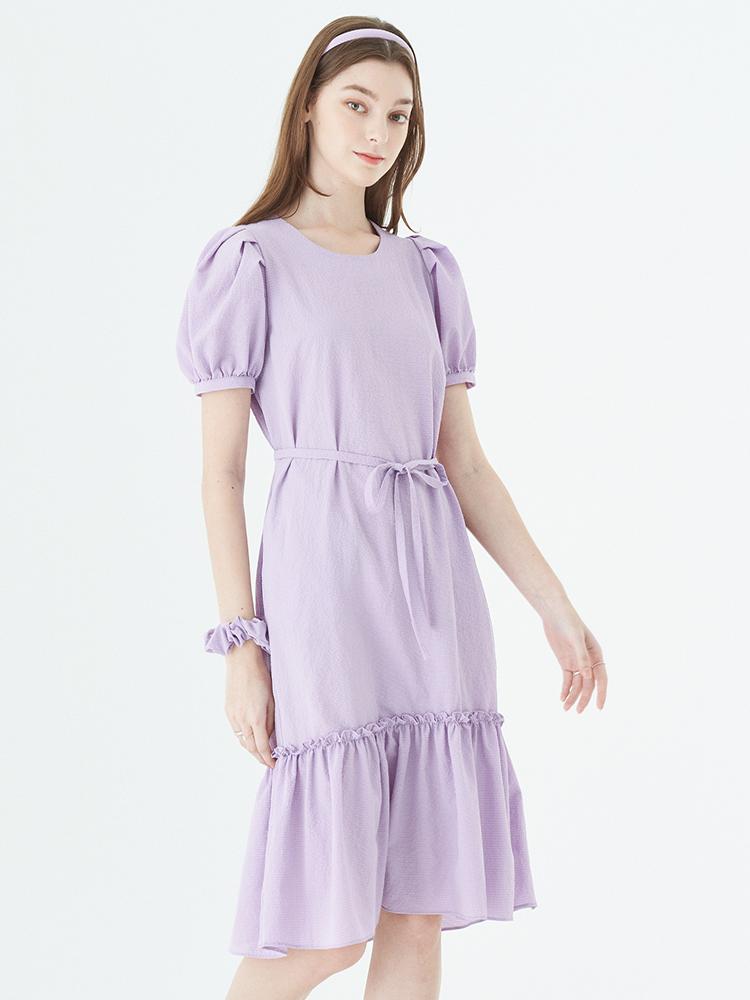 PREENJ Grape Frill Violet Dress