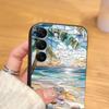 Funda Phone Cover Case for Samsung Galaxy S23 S24 Plus S10 S9 S20 S21 FE Note 20 Ultra 8 9 10 S25 Ultra Ocean Scenery Pattern
