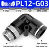 Zhuo Ji Pneumatic Male Thread Straight G Thread Quick Connect Fitting PC8-G02 Air Hose Connector PL6/10-G01