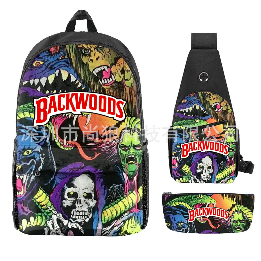 Student School Bag Backwoods Backpack Shoulder Bag School Bag Large Capacity Water-Proof Backpack