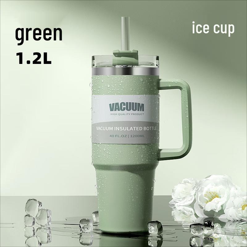 Carburton 304 Stainless Steel Large Capacity Insulated Straw Tumbler