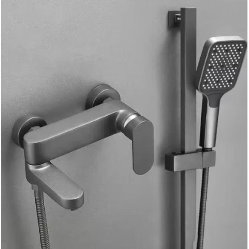 Wall Mounted Bath Shower Set  Faucet Brass Bathtub Mixer 304 Stainless Steel Mixer Tap Hot And Cold Bathroom Mixing Valve