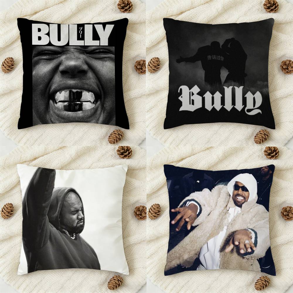 KKanye YE West BULLY Copricuscino Quadrato Decorativo Stampato su Entrambi i Lati per Divano Soggiorno Arredamento Casa
