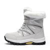 Women Mid-top Winter Snow Boots Plush Lined Hiking Boots  Anti Slip Warm Winter Outdoor Sneakers for Walking Traveling