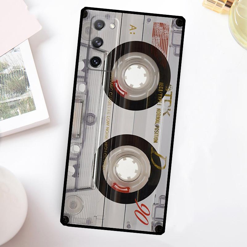 Retro Cassette Tape Funda For Samsung Galaxy S23 Ultra S22 Plus S20 S21 FE S8 S9 S10 Note 10 20 S24 Ultra Case