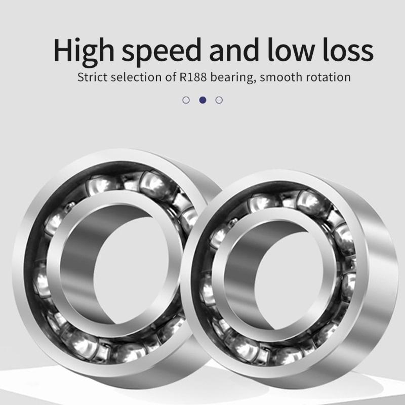 3IN1 Quiet Metal Fingertip Spinner for Adult Stress Reduce Magnetic Clickers Slider Pocket Toy for Student Relaxing