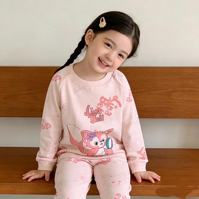 Dámský podzimní/zimní termo fleecový pyžamový set 2025 - Roztomilý a hřejivý základní top a kalhoty