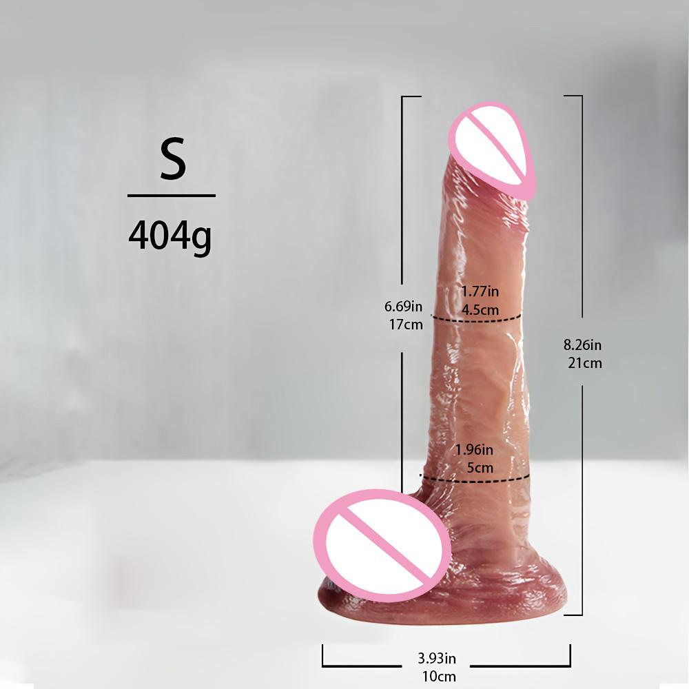 Wearable Realistic Strapon Dildo Skin Testicles Sliding Anal Vagina Sexy Adult Masturbation Big Penis Dildos Sex Toys For Women