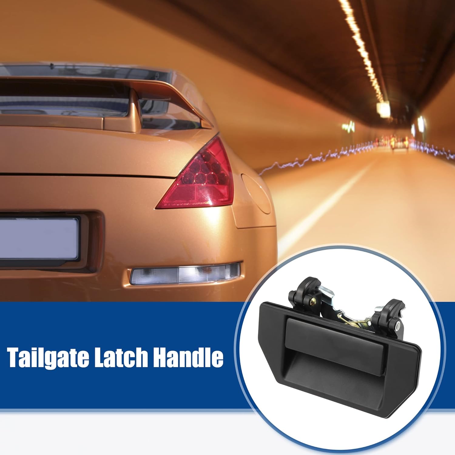 ACROPIX Tailgate Handle Rear Door Liftgate Latch Handle Fit for Nissan Frontier D21 - Pack of 1 Black