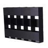 Functional Slim Adhesive Cabinet Door Mount 5 Compartment Adhesive Metal Straw Organizers Slim Cabinet Door Wall Mount