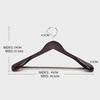 Premium Suit Hanger 4 Pack,Wide Shoulder Smooth Finish Wooden Clothes Hangers,Heavy Duty Rack for Closet,Clothing Store,Display
