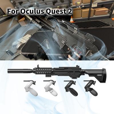 VR Zubehör Gewehr Schaft für Oculus Quest 2 Controller Halter Schale Verbessertes FPS Shooting Gaming Erlebnis