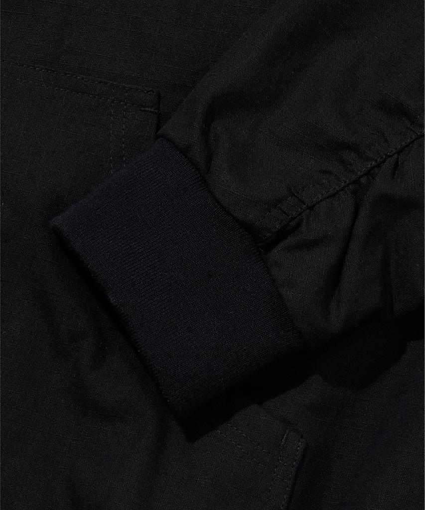 Agod Bio Washed Ripstop Hooded Jacket [Black]