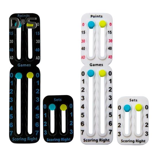 2 ks Počítač skóre pro tenisovou raketu a padel Snadno namontovatelný Malý počítadlo skóre Přenosný Sledovač bodů pro Zaznamenávání Bodů Her Setů