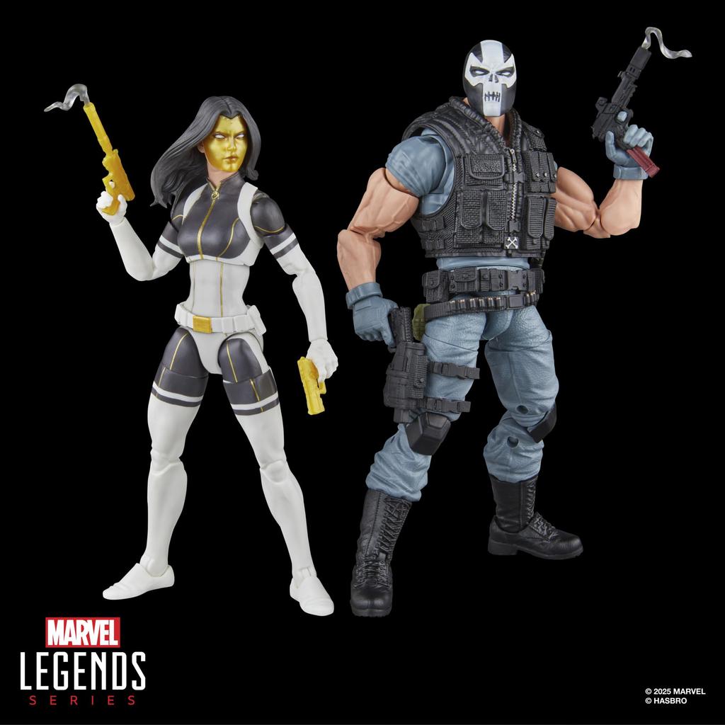 Marvel Legends Series Madame Masque Crossbones Marvel Comic Book Collectible Action Figure & Super-Villains 2-Pack 6-Inch (Amazon Exclusive)