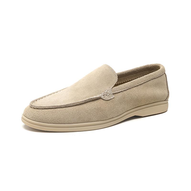 Lässige bequeme Slipper mit weicher Sohle Herren Einzelschuhe Ein-Pedal flache Sohle Pendel-Trend Doudou-Schuhe 8253-N