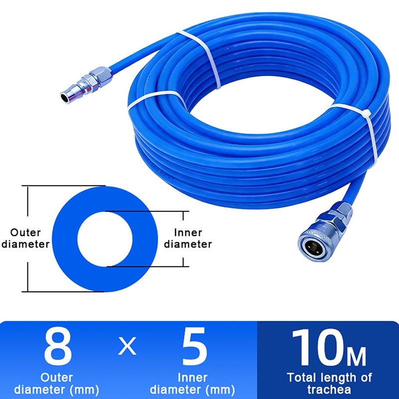 PE Air Hose 8x5mm Pneumatic Tube 10m 15m 20m 30m High Pressure Compressor Air Line Compressor Straight Pipe For Auto Repair