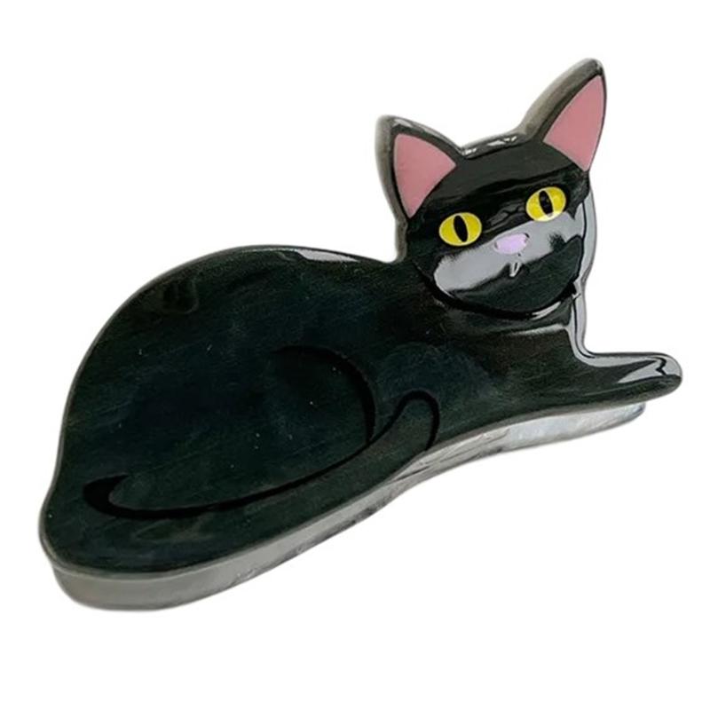 Cartoon Cats/Dogs Shape Jaw Clip Teens Ponytail Hair Claw Delicate Jaw Clip Female Makeup Taking Photo Jaw Clip Nonslip