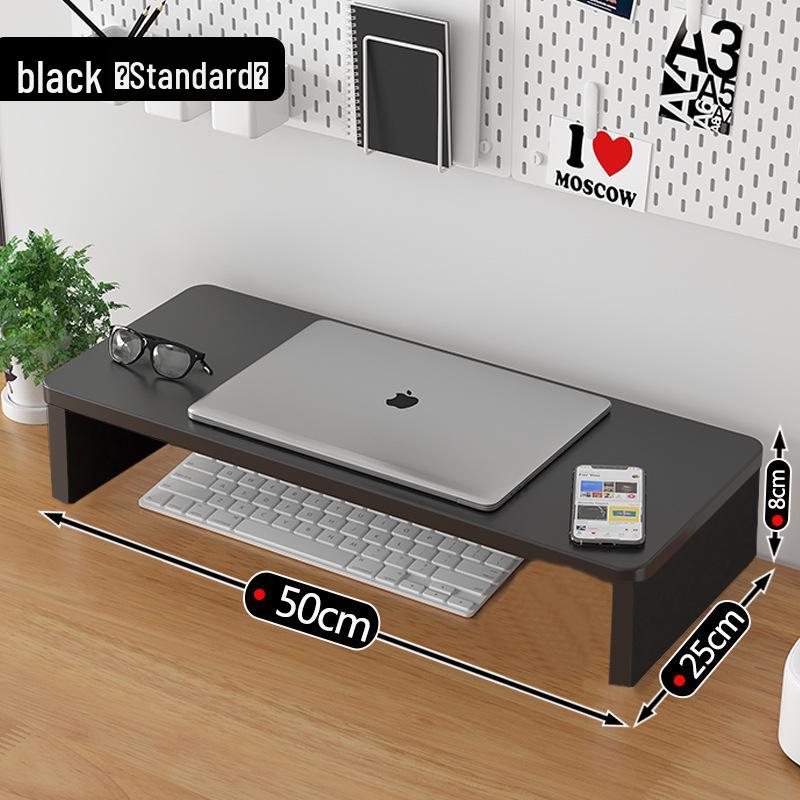 Wooden Laptop Monitor Riser Stand for Office Desk Storage