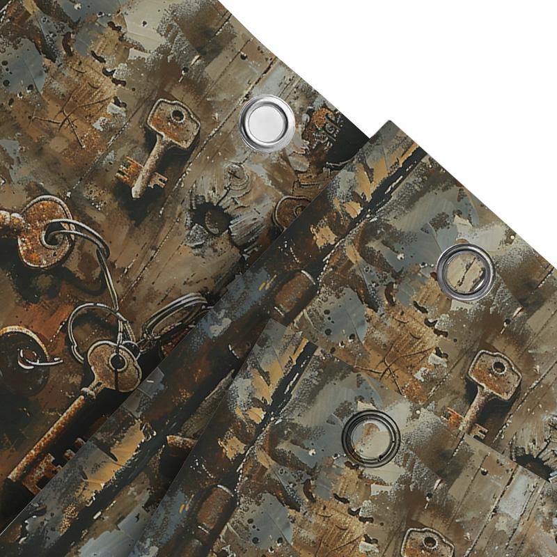 Rustic Keys Shower Curtain | Vintage And Artistic Bathroom Decor