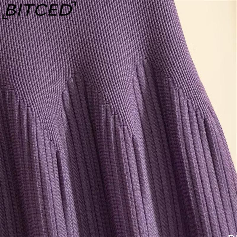 BITCED Damenmode Lässig Einfarbig Druck Sommer Frühlingsrock