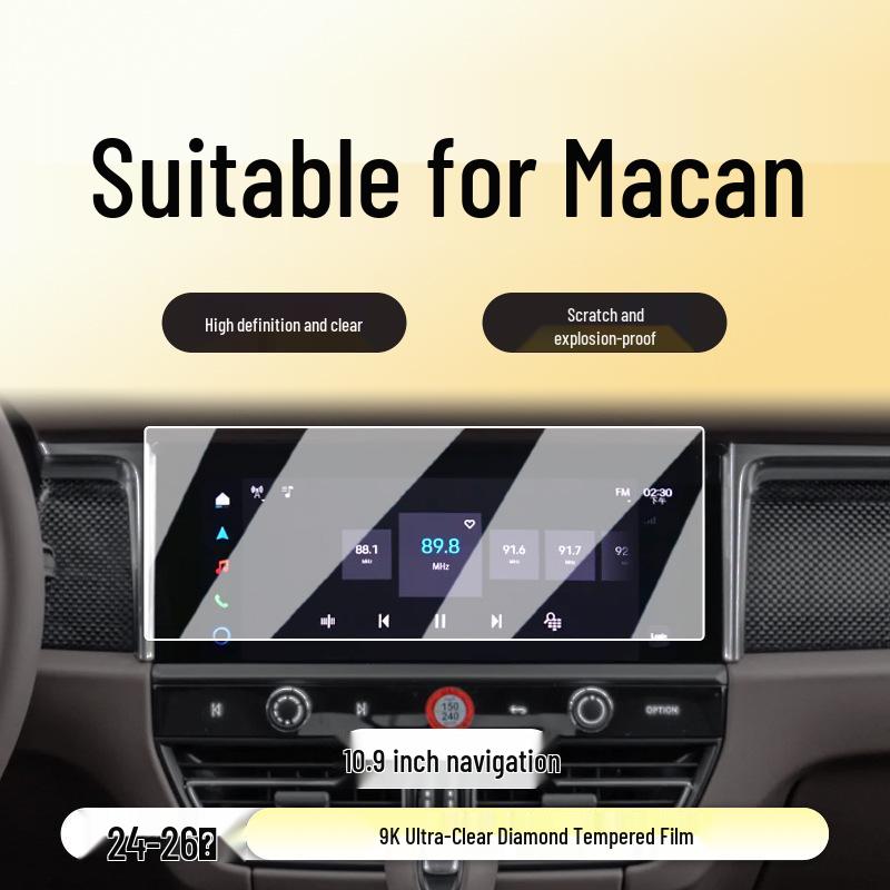 Porsche Macan 24-26 Center Console Navigation Screen Protector Film