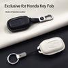 Genuine Leather Car Key Case Cover Fob For Honda Accord Civic 11Th    Hr-V Cr-V Pilot Sport Si Ex Keychain Protector