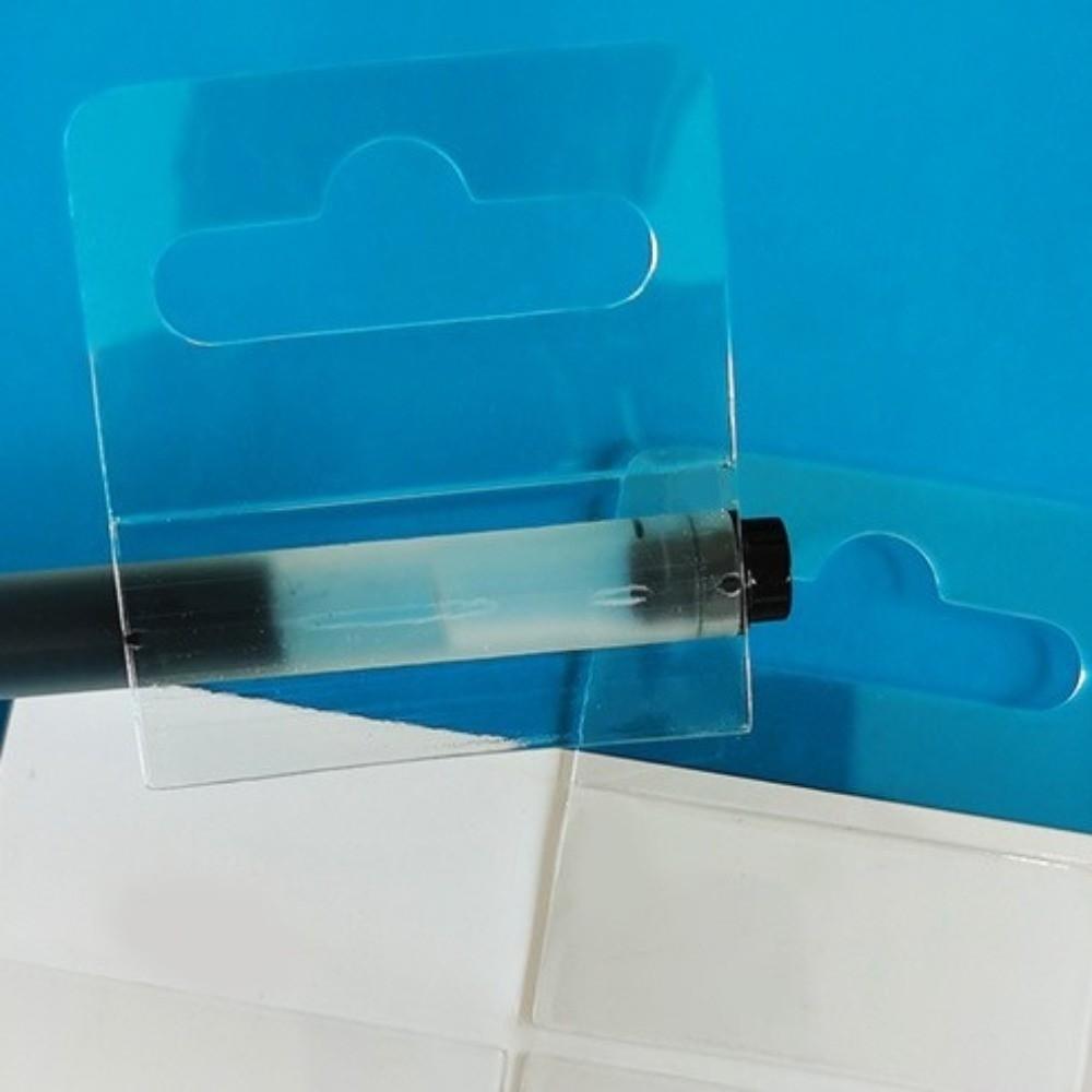 100PCS PET Plastic Adhesive Hang Tabs Self-Adhesive Store Retail Hang Tabs Merchandise Package
