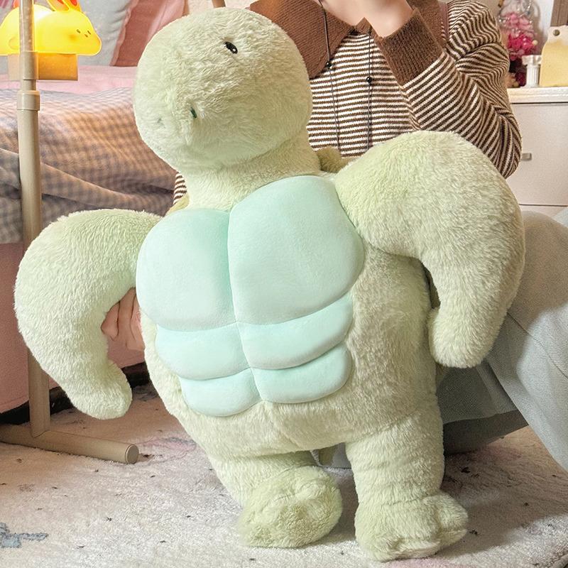 

Creative soft muscle turtle doll fleece toy green turtle doll girl company soothing pillow rag doll 50cm（0.65kg）