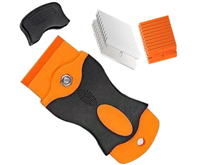 Multi-Function Double-Headed Glue Removal Scraper for Car Film and Kitchen Cleaning