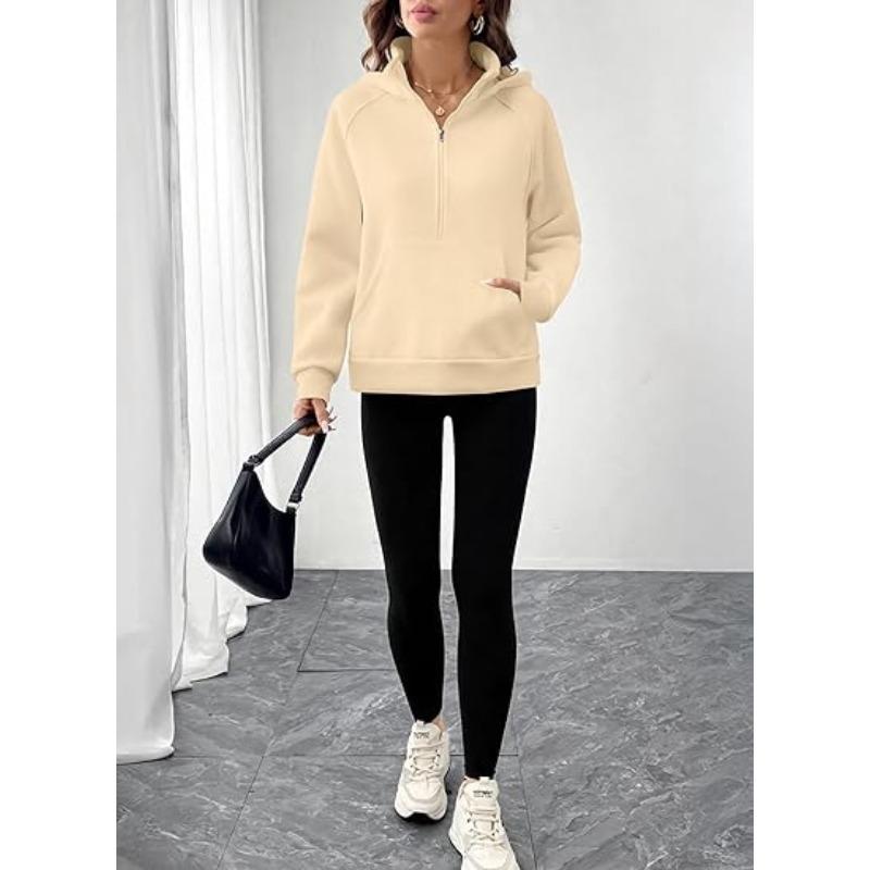 JKASHDK Hanorace și hanorace cu glugă cu mânecă lungă, ocazional, cu glugă, cu imprimeu în culori uni