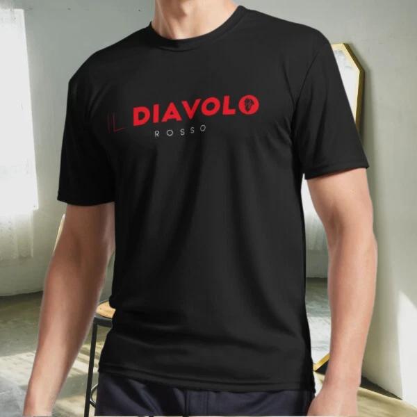 New Shirt Diavolo Rosso, AC Milan - Best Active Logo T-Shirt Funny Size S to 5XL 2XL