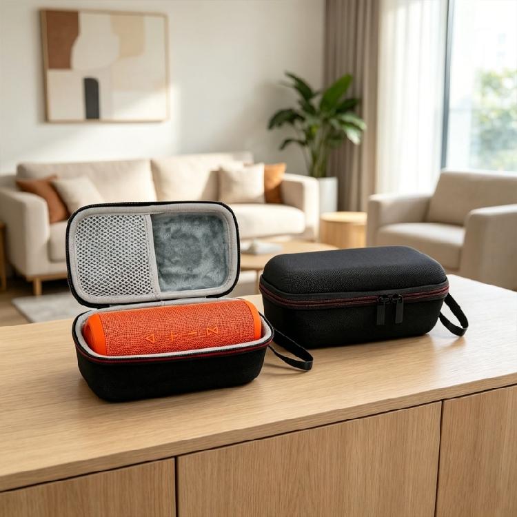 Speaker Travel Storage Handbag for M6 M9 Portable Speakers, Hard Shell Carry Case with Soft Lining and Side Grip Hold