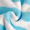 1-Pack Quick-Dry Absorbent Striped Towel for Adults Thick Polyester Blend Bath & Beach Towel with Vibrant Colors, Perfect for Camping, Bathroom