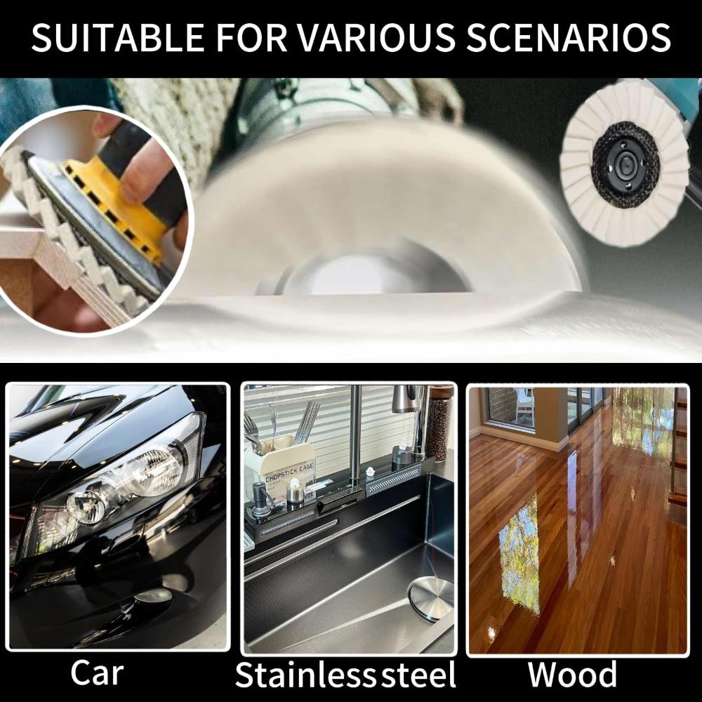 Multi-function Felt Polishing Pads Easy to Use Metal Waxing Polishing Disc  Marble Stone