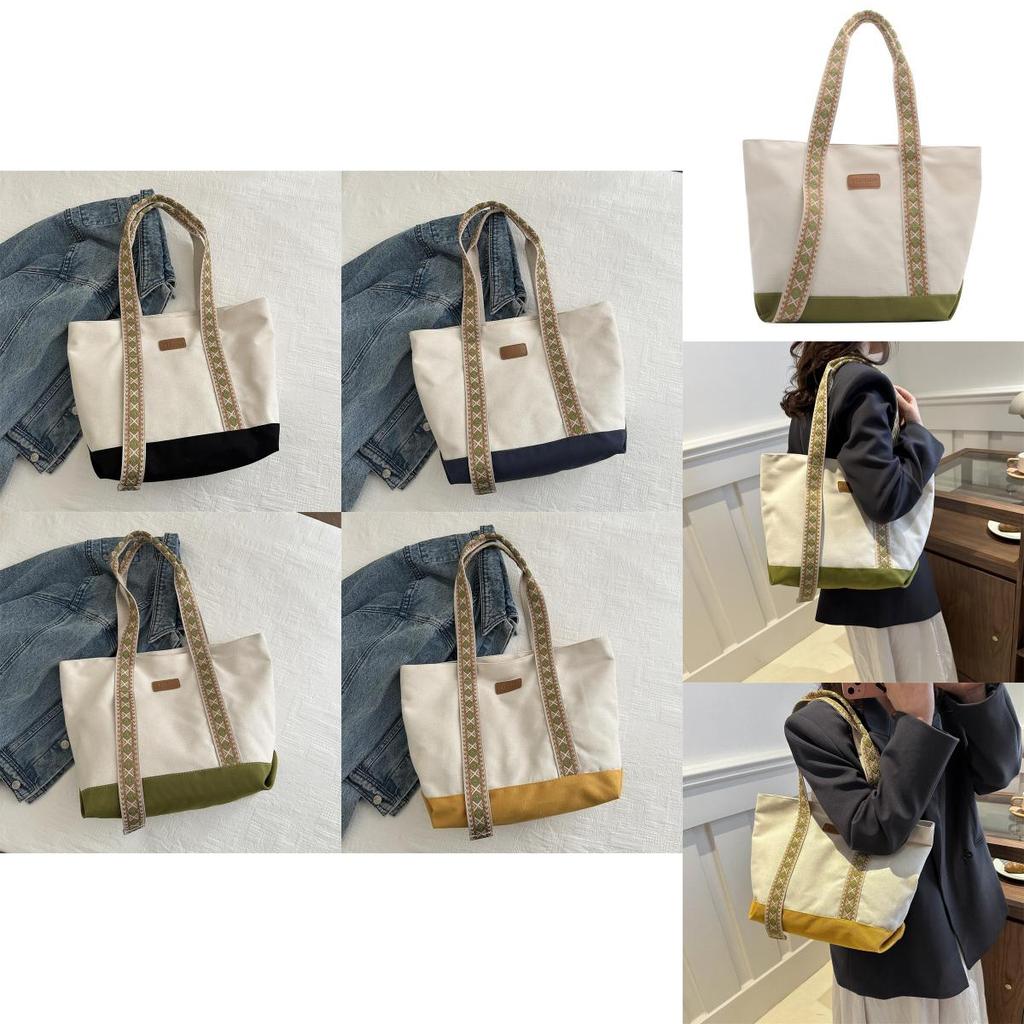 Stylish Canvas Tote Bag For Women Large Capacity Perfect For Students Everyday Use