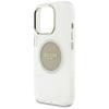 Guess IML Metal Colored Circle Classic Logo MagSafe case for iPhone 16 Pro gray
