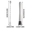 Bartending Lemon Bartending Stick Crushed Ice Hammer Cocktail Crushed Stick Bar Wine Set Stainless Steel Pounding Popsicle Set