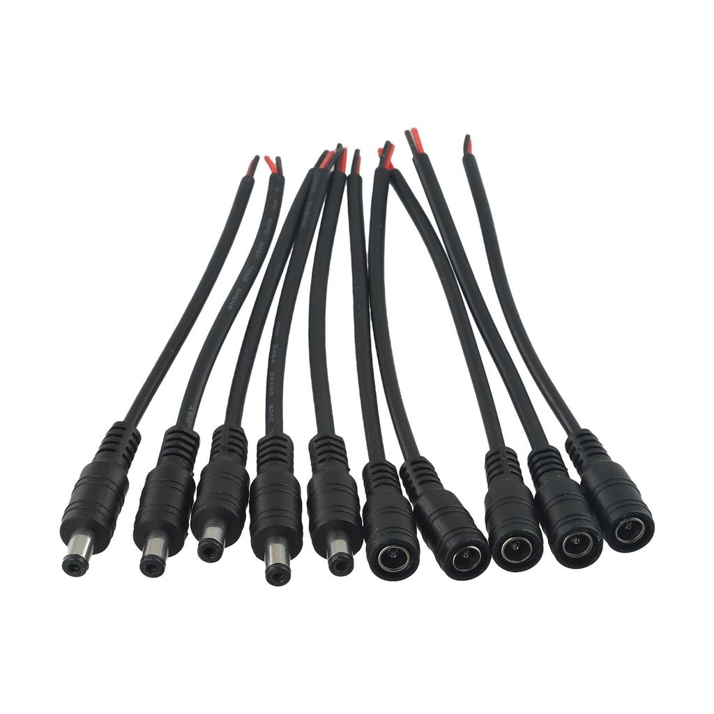 For Connecting LED Light Dc Power Cord Connector 5 Pairs