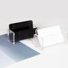 Acrylic Business Card Holder Creative Desktop Name Card Storage Card Display Stand Fits 50-70 Business Cards Office Supplies New