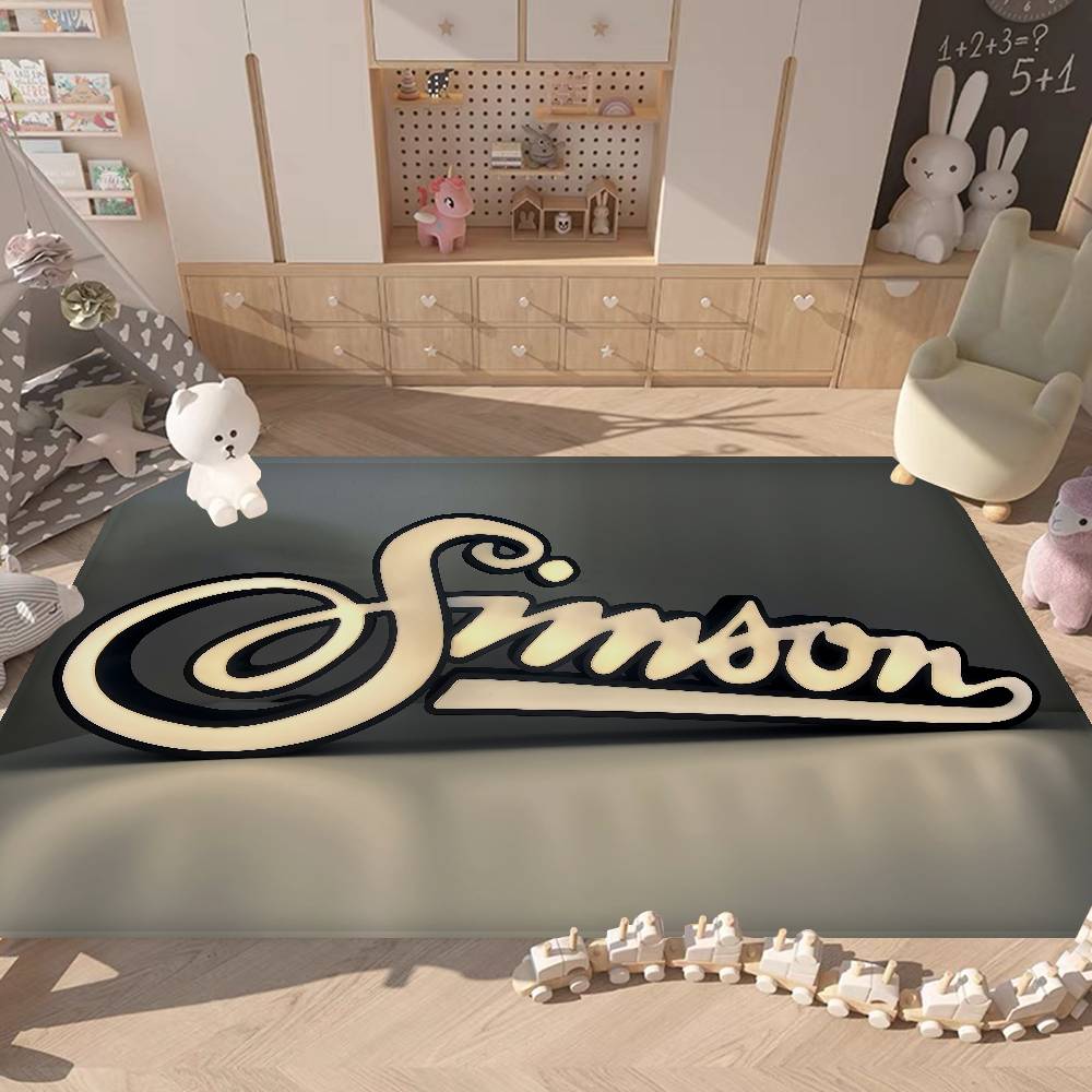 S-SimsonS LOGO Floor Mat Retro Multiple Choice Living Room Kitchen Rug Non-Slip Modern Home Decor